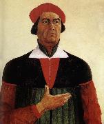 Kasimir Malevich Self-Portrait painting